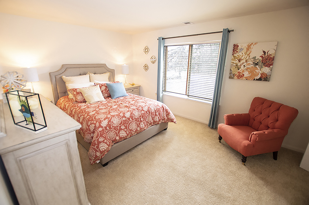 Spacious Bedroom at Hidden Woods Apartments, Glen Burnie, Maryland